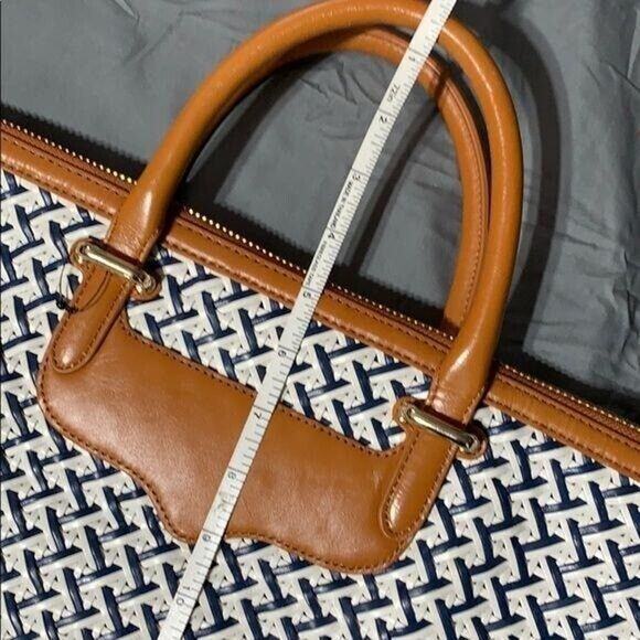 Rebecca Minkoff Womens Handbag Leather Woven Purse Shoulder Bag Blue White - Picture 14 of 16